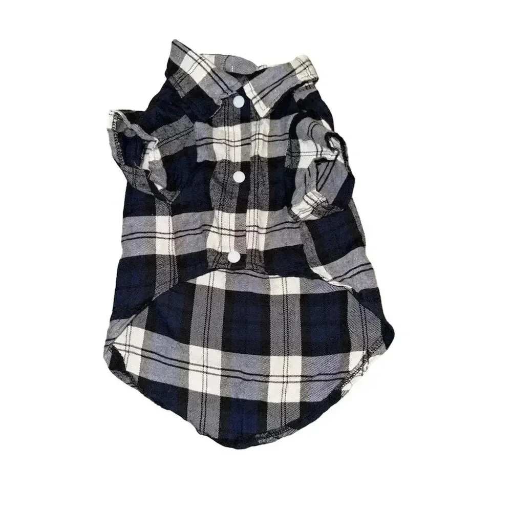 Dog plaid shirt your furry